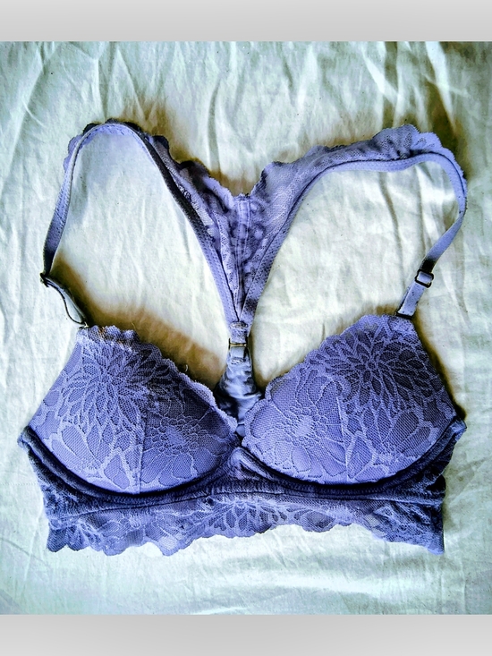 PINK Victoria's Secret Other - PINK Victoria's Secret Lilac Lace Racerback Bra